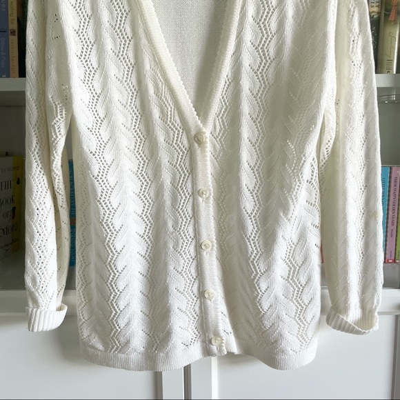 Vintage Made in Italy Crochet Cardigan Sweater - Picture 4 of 15